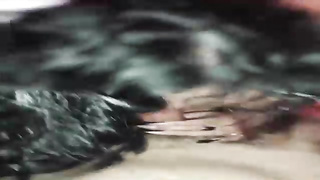 Mexican mature is dressed in a mask while deepthroating a rock rock-hard man-meat like a professional