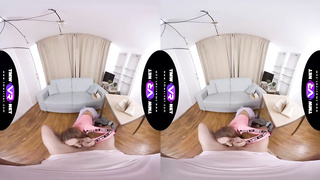 Paris Devine is doing everything she can think of to sate a guy in a VR sesh