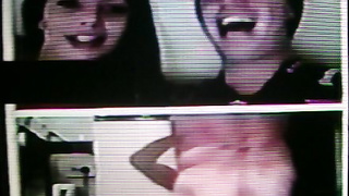 Horny College girl admires my dirty hot show (+ sound )