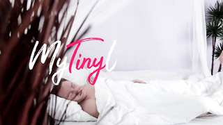 Insane towheaded student is screaming from enjoyment while getting poked the way she always dreamed