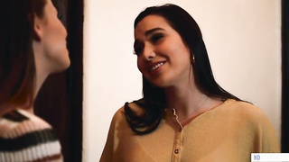 Karlee Grey and Jillian Janson like to slurp each other up while alone at home