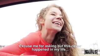 Ultra-Cute, unexperienced ash-blonde is always in the mood to have orgy with a random dude