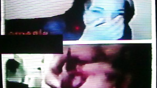 Horny College girl adds her ass & tits to my hot show (+ sound )