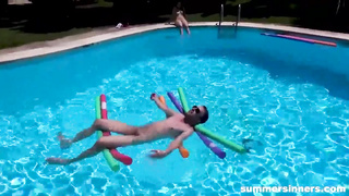 Chrissy Fox Humped by the Pool