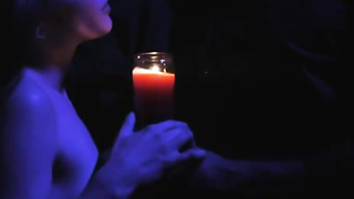 Crimson haired superslut with lil' boobs and tats, Lola Fae is about to get gang-fucked