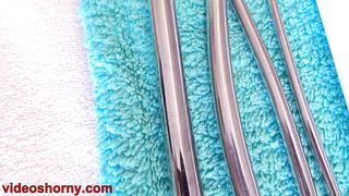 Insertion the catheter in Cervix women Mature