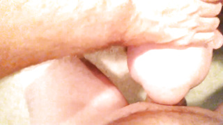 Lush lady is dressed in black tights while getting facefucked, in the middle of the night