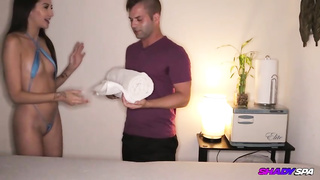 Natalia is a super-naughty masseur who luvs to give handjobs to her customers, until they spunk