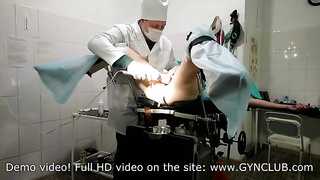 2 ejaculations of a mature damsel at the gynecologist