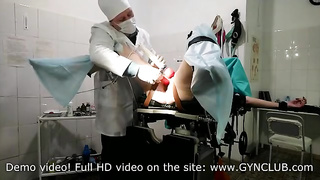 2 ejaculations of a mature damsel at the gynecologist