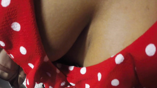 Stranger Fondling Mommy's Mounds in Subway and she Seizing my Rod ! Real Fumbling Flick happening  inwards Teach !