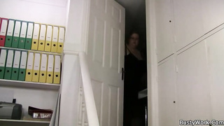 Giant blond assistant is constantly using her hefty milk cupcakes to make dudes pour out from delight