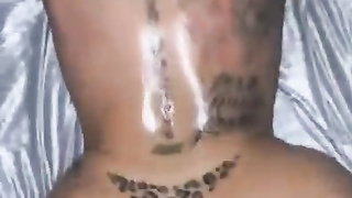 Jerking the creme out her