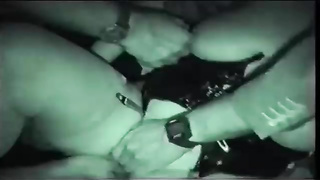 Christine is having a flow while a gang of boys are taking turns boinking her brains out