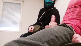 Freak physician puts a covert camera in his waiting guest room, this muslim breezy will be caught crimson-passed with empty French ball