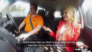 Bigtit euro babe fucking teaching during road lesson