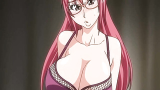 Buxom, Manga Porn lady with crimson hair is about to get geysers of jizm all over her face