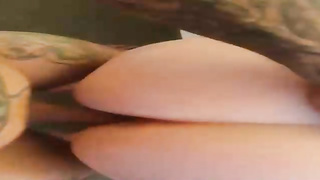 Strongly tatted dude is smashing various nymphs until they jizz, while their accomplices are working