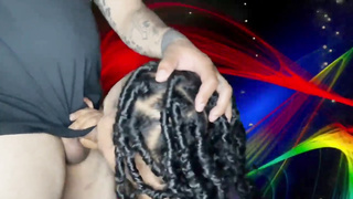 Hefty rump ebony beauty gets ravaged rock hard