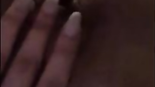 First-Timer honey is massaging her cunt in front of the camera and bellowing while jizzing