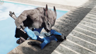 Animated unshaved stunners with ample boobies are shrieking while getting smashed firm, because it senses fine