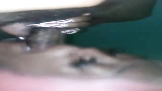 Ebony school nymph is oftentimes deep-throating boners instead of probing for examinations, because cocks are sugary-sweet