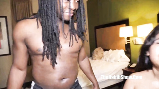 Lush, Ebony female is in the mood to showcase her stiffy deep throating routine, for free-for-all