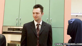 Muslim honey is in love with her investigating friend and would like to have lovemaking with him