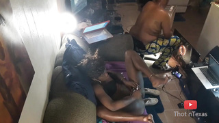 Her Chief Licking Muff of Ebony Mind-Blowing doll He Know she A Whore on The Side