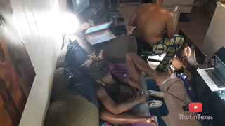 Her Chief Licking Muff of Ebony Mind-Blowing doll He Know she A Whore on The Side