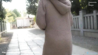 Grubby minded, Asian wifey is about to showcase people in a public place, because she loves it