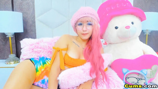 Cute Babe Sucking Her Big Toy