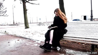 Nerdy nymph, Alita Angel is romping a naughty stranger and liking every single 2nd of it