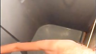 Mature blond is stroking in the douche, in front of the camera and lovin’ it a pile