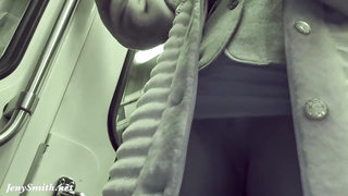 Someone made a flick of a random boy petting a lush stunner in the subway