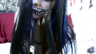 Emo teenager is milking in front of the camera with 2 fuck-fest playthings and lovin’ it